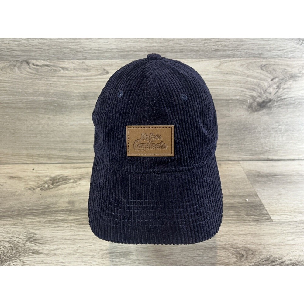 St. Louis Cardinals Corduroy Strapback Navy Blue Adult Hat‎ 9/30/2023 SGA Cap